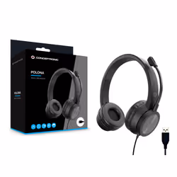 Conceptronic POLONA05B écouteur/Casque Avec fil Arceau USB Type-A Noir - Vue supplémentaire 7
