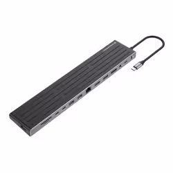Conceptronic DONN32B station d'accueil Avec fil USB 3.2 Gen 1 (3.1 Gen 1) Type-C Gris, Argent - Vue supplémentaire 2
