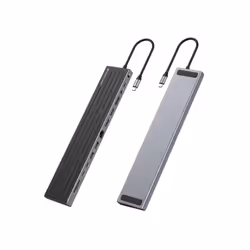 Conceptronic DONN32B station d'accueil Avec fil USB 3.2 Gen 1 (3.1 Gen 1) Type-C Gris, Argent - Vue supplémentaire 3