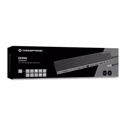Conceptronic DONN32B station d'accueil Avec fil USB 3.2 Gen 1 (3.1 Gen 1) Type-C Gris, Argent - Vue supplémentaire 5