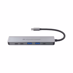 Conceptronic DONN33G station d'accueil Avec fil USB 3.2 Gen 1 (3.1 Gen 1) Type-C Argent - Vue supplémentaire 4