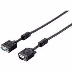 Equip 118800, 1 m, VGA (D-Sub), VGA (D-Sub), Mâle, Femelle, Noir