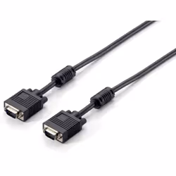Equip 118810, 1 m, VGA (D-Sub), VGA (D-Sub), Mâle, Mâle, Noir