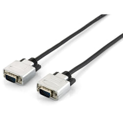 Equip 118865 câble VGA 15 m VGA (D-Sub) Noir, Argent