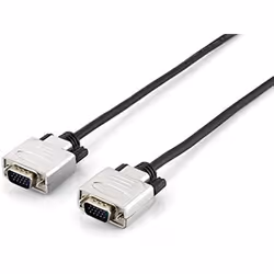Equip 118867, 30 m, VGA (D-Sub), VGA (D-Sub), Mâle, Mâle, Noir, Argent