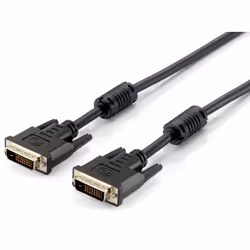 Equip 118932, 1,8 m, DVI-D, DVI-D, Mâle, Mâle, Noir