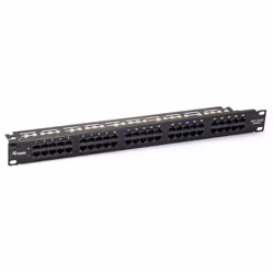 Equip 125295, Cat3, Noir, Montage de rack, 1U, 44 mm, 483 mm