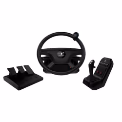 Aerosoft AS16037, Embase de roue de course, Noir, Métal, 1080°, Prise directe, Euro Truck Simulator 2, American Truck Simulat ...