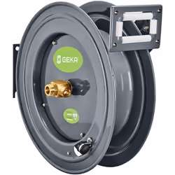 GEKA® plus Enrouleur automatique de tuyau PA20 construction robuste en acier revêtu par poudre retrait automatique du tuyau a ...