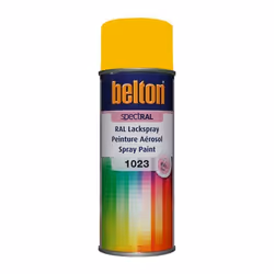 Bombe peinture - BELTON - RAL 1021 JAUNE COLZA - 400 ml - Mat - Peinture standard RAL