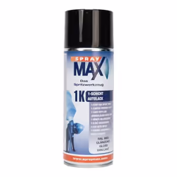 Bombe de peinture - Carrosserie - Noir - RAL9005 - Brillant - Finition - SprayMax - 400ml