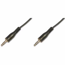ASSMANN Electronic AK 203/MM, 3,5mm, Mâle, 3,5mm, Mâle, 2 m, Noir