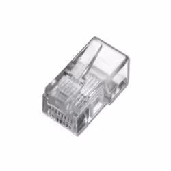 ASSMANN Electronic A-MO 4/4 SF, RJ10 4P4C, Transparent, Polycarbonate, Nickel, 2 mm, 3,5 mm