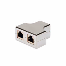 Digitus CAT 5e, classe D, coupleur modulaire RJ45, blindé, 2x RJ-45, 1x RJ-45, Gris