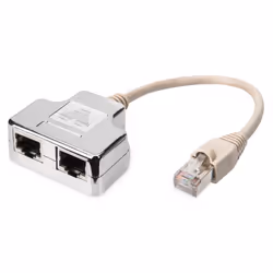 Digitus Adaptateur de câble de brassage, CAT 5e, blindé - 1:1, 0,19 m, Cat5