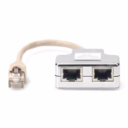 Digitus Adaptateur de câble de brassage, CAT 5e, blindé - 1:1