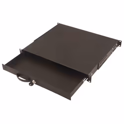 Digitus Tiroir pour clavier pour armoires réseau et armoires serveur, Noir, 25 kg, 1U, Turquie, 48,3 cm (19"), 3,5 kg
