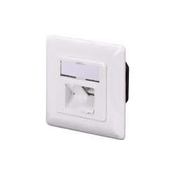 Digitus CAT 5e, classe D, prise de données, montage encastré, RJ-45, 5e, Blanc, 80 mm, 80 mm, Chine