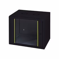 Digitus Boîtier de série Unique - 600 x 450 mm (lxp), Rack monté sur le mur, 12U, 100 kg, Verrouillage des touches, Noir