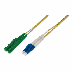 Digitus Câble de brassage à fibre optique, E2000 (8° APC) sur LC (UPC), monomode, 1 m, I-VH, OS2, E-2000 (LSH), LC