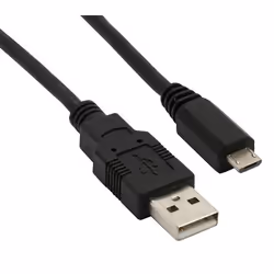 Datalogic 94A051968, 2 m, Micro-USB A, USB A, Mâle/Mâle, Noir