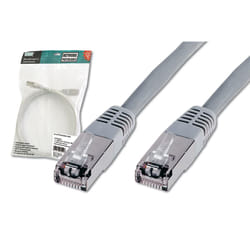 Digitus Patch Cable CAT5e, 0.3 m câble de réseau Gris 0,3 m