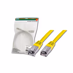 Digitus DK-1521-010/Y câble de réseau Jaune 1 m Cat5e F/UTP (FTP)