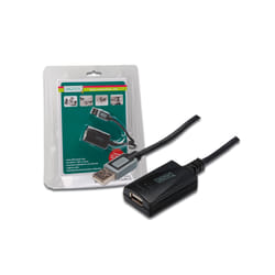 Digitus USB 2.0 5m câble USB USB A Noir