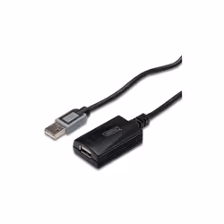 Digitus USB 2.0 5m câble USB USB A Noir