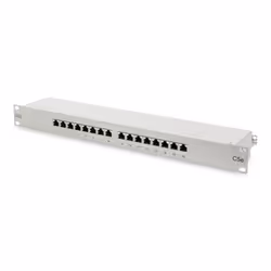 Digitus CAT 5e, panneau de brassage de classe D, RJ-45, Cat5e, Gris, Montage de rack, 1U, EN-50173 ISO/IEC 11801