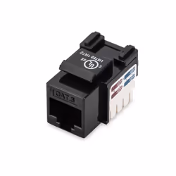 Digitus Module Keystone CAT 6 de classe E, non blindé, Noir, 35 mm, 20 mm, 25 mm, 75 mm, 110 mm