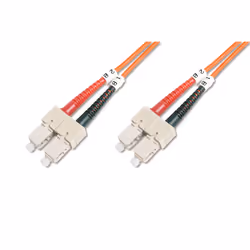 Digitus Câble de brassage multimode à fibre optique, SC / SC, 10 m, I-VH, OM2, SC, SC
