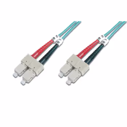 Digitus Câble de brassage multimode OM 3 à fibre optique, SC / SC, 2 m, I-VH, OM3, SC, SC