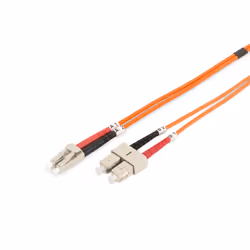 Digitus Câble de brassage multimode à fibre optique, LC / SC, 3 m, I-VH, OM2, LC, SC