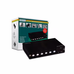 Digitus DC-59100, VGA, 1280 x 1024 pixels, Noir, 150 m, 12 V, 130 x 85 x 29,5 mm