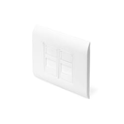 Digitus Boîtier vide pour modules Keystone, cadre de 80 x 80 mm, de type français