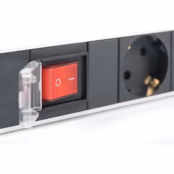 Digitus Bloc multiprise avec profilé en aluminium et interrupteur, prise électrique à contact de protection avec 7 sorties, connecteur à contact de pr - Vue supplémentaire 4