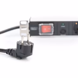 Digitus Bloc multiprise avec profilé en aluminium et protection contre la surcharge, prise électrique à contact de protection avec 7 sorties, connecte