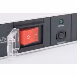 Digitus Bloc multiprise avec profilé en aluminium et protection contre la surcharge, prise électrique à contact de protection avec 7 sorties, connecte