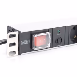 Digitus Bloc multiprise avec profilé en aluminium et protection contre la surcharge, prise électrique à contact de protection avec 7 sorties, connecte - Vue supplémentaire 4