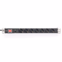Digitus Bloc multiprise avec profilé en aluminium et protection contre la surcharge, prise électrique à contact de protection avec 7 sorties, connecte - Vue supplémentaire 5