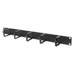Digitus Panneau de rangement de câbles avec anneaux pour armoires de 483 mm (19 po), 1 UH, Noir, 490 mm, 80 mm, 340 g, 1960 c ...