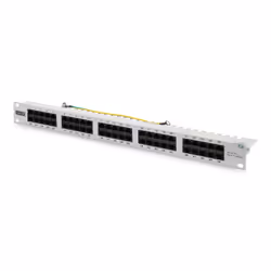 Digitus Panneau de brassage CAT 3 ISDN, non blindé, RJ-45, Cat3, Gris, Montage de rack, 1U, 514 mm