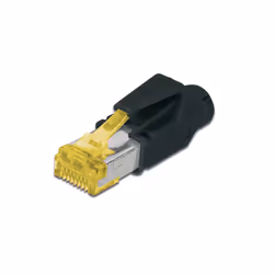 Digitus CAT6A, RJ-45, Noir, Jaune, Polycarbonate, Or, 1 A, 6 mm