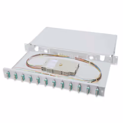 Digitus Boîtier d’épissure à fibre optique, équipé, SC, OM3, SC, Gris, Acier, Céramique Zircone, OM3, 1 pièce(s)