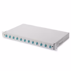 Digitus Boîtier d’épissure à fibre optique, équipé, LC, OM3, LC, Gris, Acier, Céramique Zircone, OM3, 1 pièce(s)