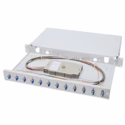 Digitus Boîtier d’épissure à fibre optique, équipé, LC, OS2, Gris, 483 mm, 280 mm, 44,5 mm, 243 mm, 433 mm