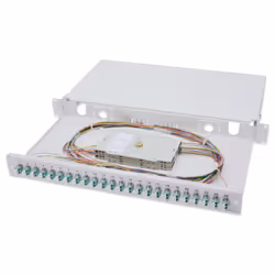 Digitus Boîtier d’épissure à fibre optique, équipé, LC, OM3, LC, Gris, Acier, Céramique Zircone, OM3, 1 pièce(s)
