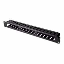 Digitus Panneau de guidage des câbles avec couvercle amovible pour armoires de 483 mm (19"), 1 U