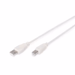Digitus Câble de raccordement USB, 3 m, USB A, USB B, USB 2.0, Mâle/Mâle, Beige
